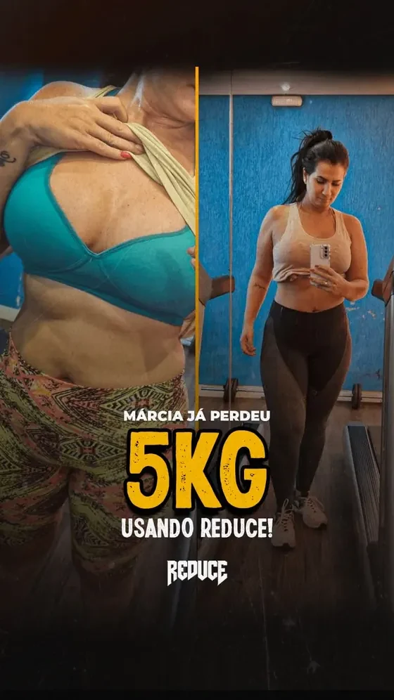 Márcia já perdeu 5 kg usando REDUCE
